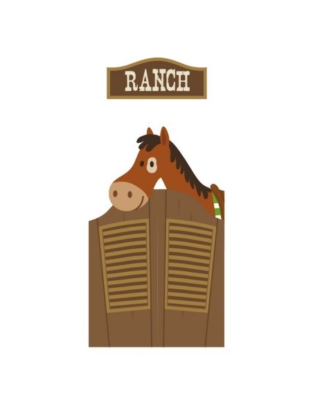 Stickers de Porte,Sticker de Porte: Ranch
