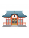 Stickers Monde,Sticker japon: Temple - decoloopio