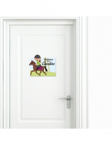 Sticker décor de porte à personnaliser - Enseigne de porte