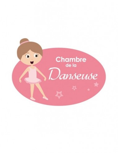 Chambre Danseuse,Sticker de porte Enfant: Danseuse