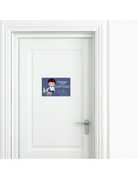 Plaques de porte,Sticker de porte Enfant: Scientifique