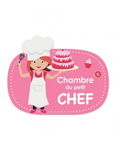 Idées Cadeaux Fille,Sticker de porte Enfant Fille: Cuisinière