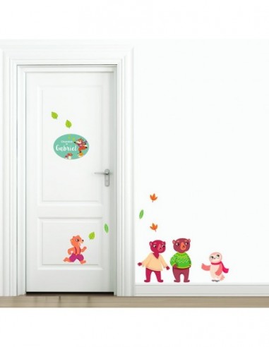 Sticker porte de chambre enfant personnalisé