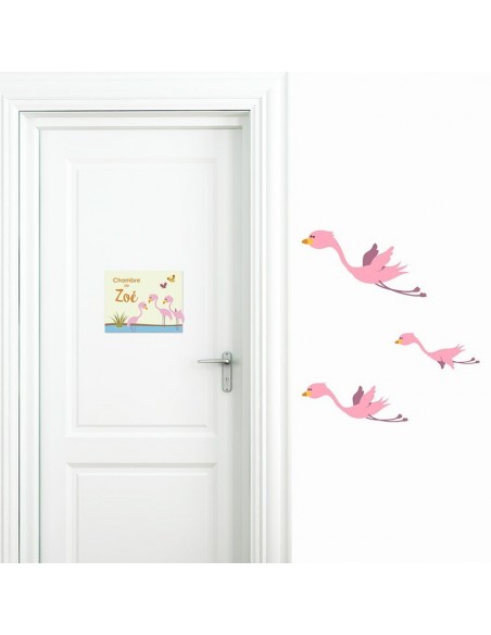 Chambre Savane,Sticker de porte Enfant Personnalisable: