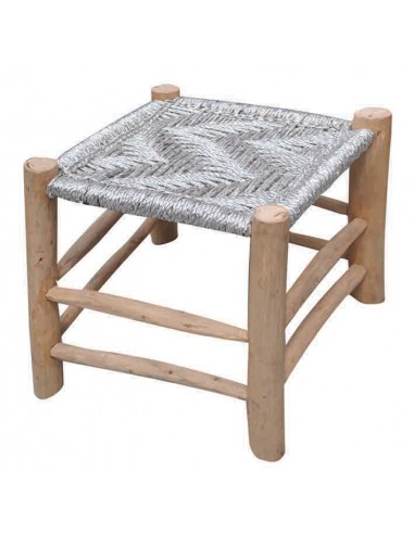 The Rug Republic,Tabouret Sahara Chindi 40 x 40 x 40