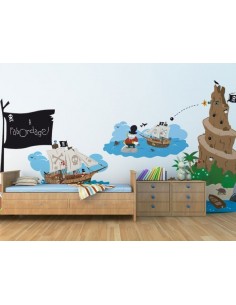 Chambre pirate - deco pirate - chambre enfant pirate -stickers