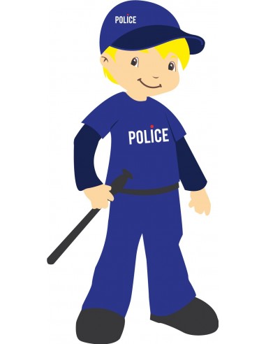 Stickers Police,Sticker enfant: Policier