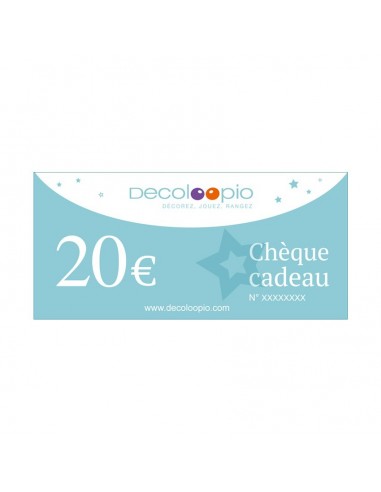Cartes cadeaux,Chèque cadeau Decoloopio 20€