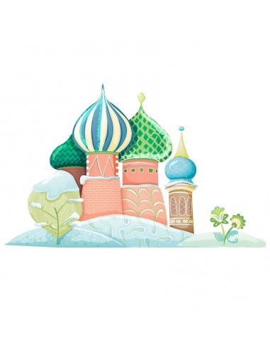 Stickers Russie,Sticker enfant: Palais Russe en hiver