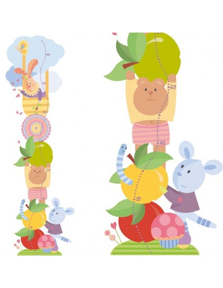 Stickers Nounours Doudous,Sticker mural: Toise Doudou