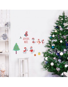 Sticker Lutin de Noël re 4621 - Stickers Muraux Enfant